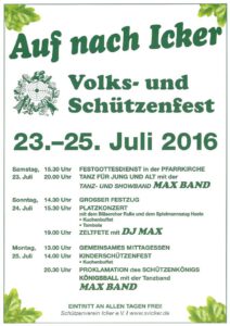 Plakat Schuetzenfest Icker 2016